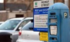 Pay and display machine at Moray Street in Elgin.