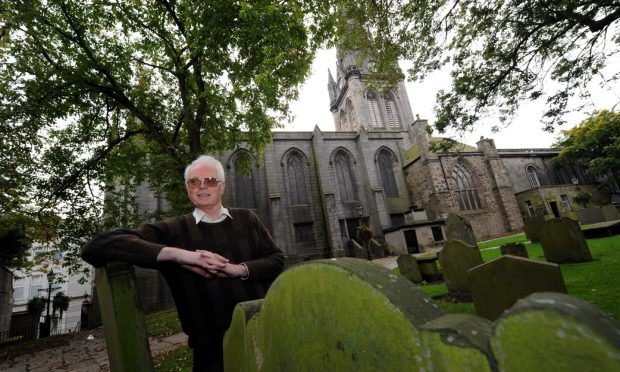 Arthur Winfield is leading the Mither Kirk project at the East Kirk of St Nicholas with the Open Space Trust. Image: Kenny Elrick/DC Thomson