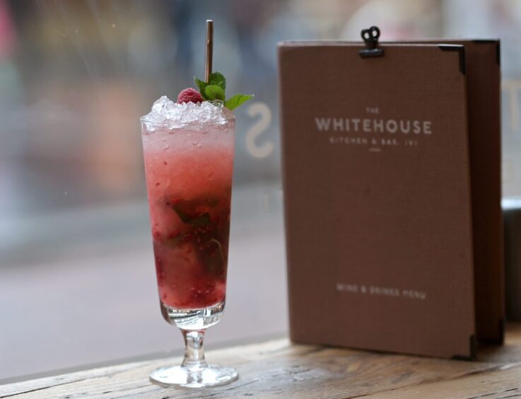 A raspberry mojito from Inverness' The White House, which serves budget-friendly food