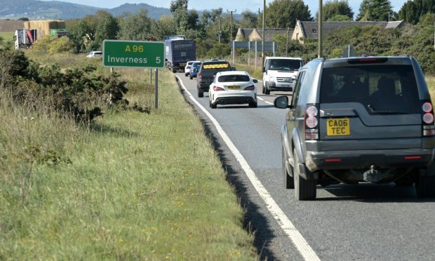 The SNP promised to dual the A96 by 2030 but the future of the programme is uncertain. Image: Sandy McCook/DC Thomson.