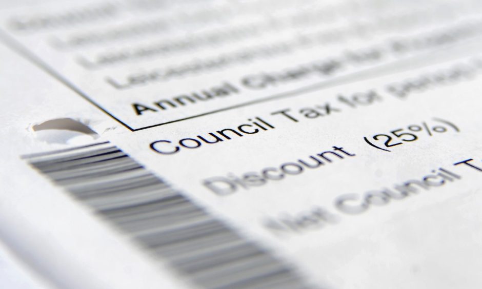 Mock-up of a council tax bill.