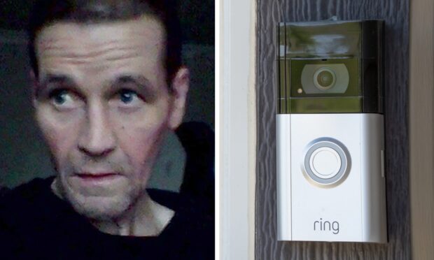 Paul Fairley admitted attacking the Ring doorbell with a hammer and assaulting police officers. Image: Facebook/Shutterstock.