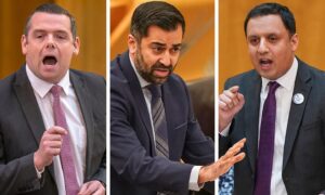 Scottish Conservative leader Douglas Ross has challenged First Minister Humza Yousaf and Scottish Labour leader Anas Sarwar to a debate.