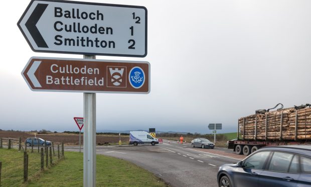 Road closed at Balloch