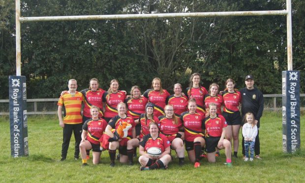 Mackie Vixens rugby team, based in Stonehaven. Image: Gary Heatly.