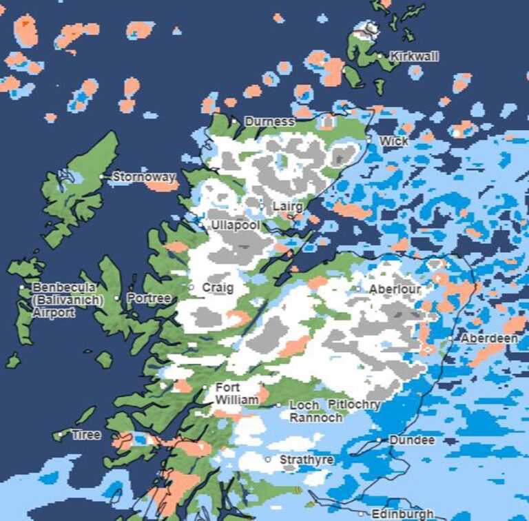 Snow and ice weather warnings for north and north-east today