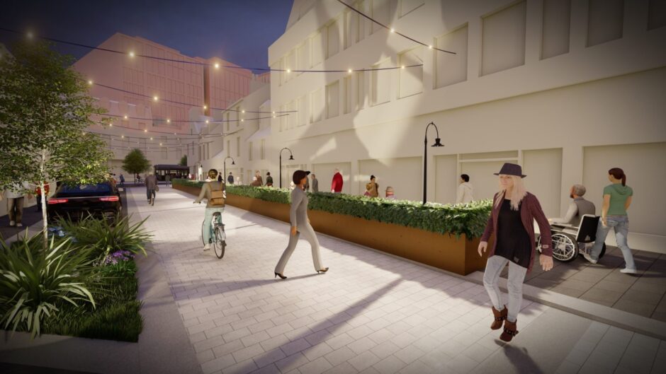 This could be how Rose Street looks at ground level. Image: Aberdeen City Council