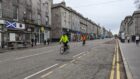 The central section of Union Street was closed for most of Sunday. Image: Alastair Gossip/DC Thomson