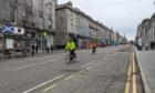 The central section of Union Street was closed for most of Sunday. Image: Alastair Gossip/DC Thomson
