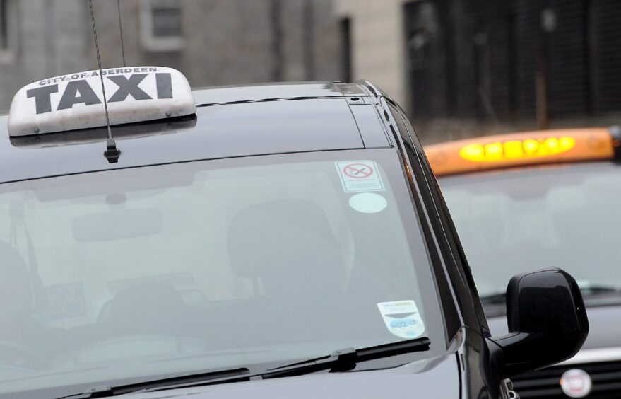 Around 7% of those answering Aberdeen and Grampian Chamber of Commerce's Uber poll voiced concern for the existing Aberdeen taxi trade. Image: DC Thomson