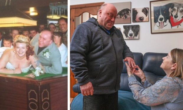 Jeni proposed to Ian 20 years ago on a leap year, and the couple got married in Buchanness Hotel in Boddam. Image: Jeni Brown/DC Thomson.