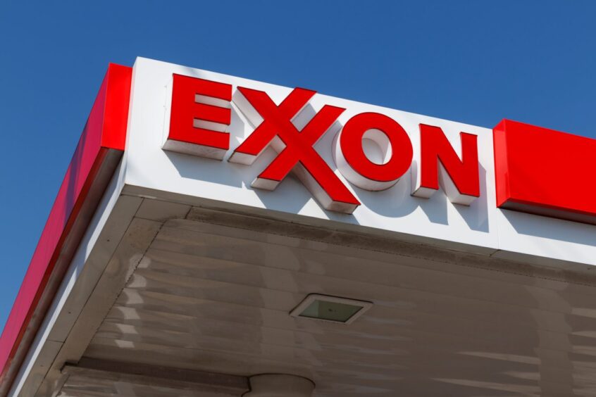 Exxon petrol station.