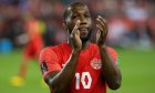 Canada's Junior Hoilett applauds the fans during his team's 3-0 win over El Salvador in a World Cup qualifier in 2021.  Image: Shutterstock.