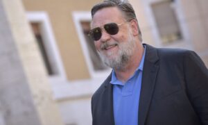 Russell Crowe is set to perform in Inverness this summer. Image: Rocco Spaziani/UPI/Shutterstock