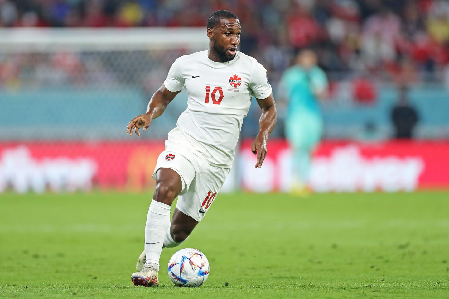 Junior Hoilett of Canada, during the World Cup finals match against Belgium. Image: Shutterstock