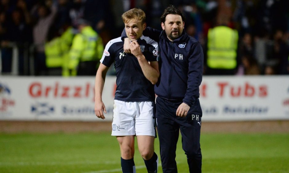 Cove Rangers boss Paul Hartley and Kilmarnock striker Greg Stewart during their time at Dundee.