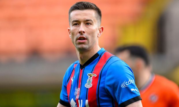 Caley Thistle captain Sean Welsh missed from the spot against Partick Thistle.