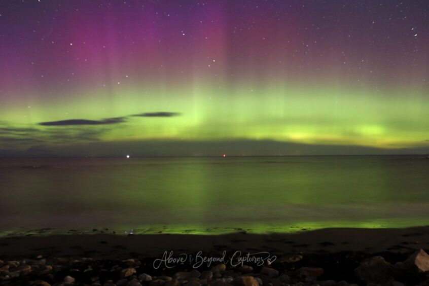 Northern Lights across the north east
