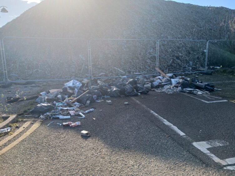 Silverburn House fly tipping.
