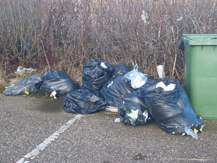 Silverburn House fly tipping.