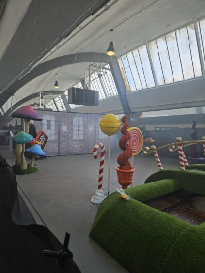 The now infamous "Willy Wonka Experience". in Glasgow. 