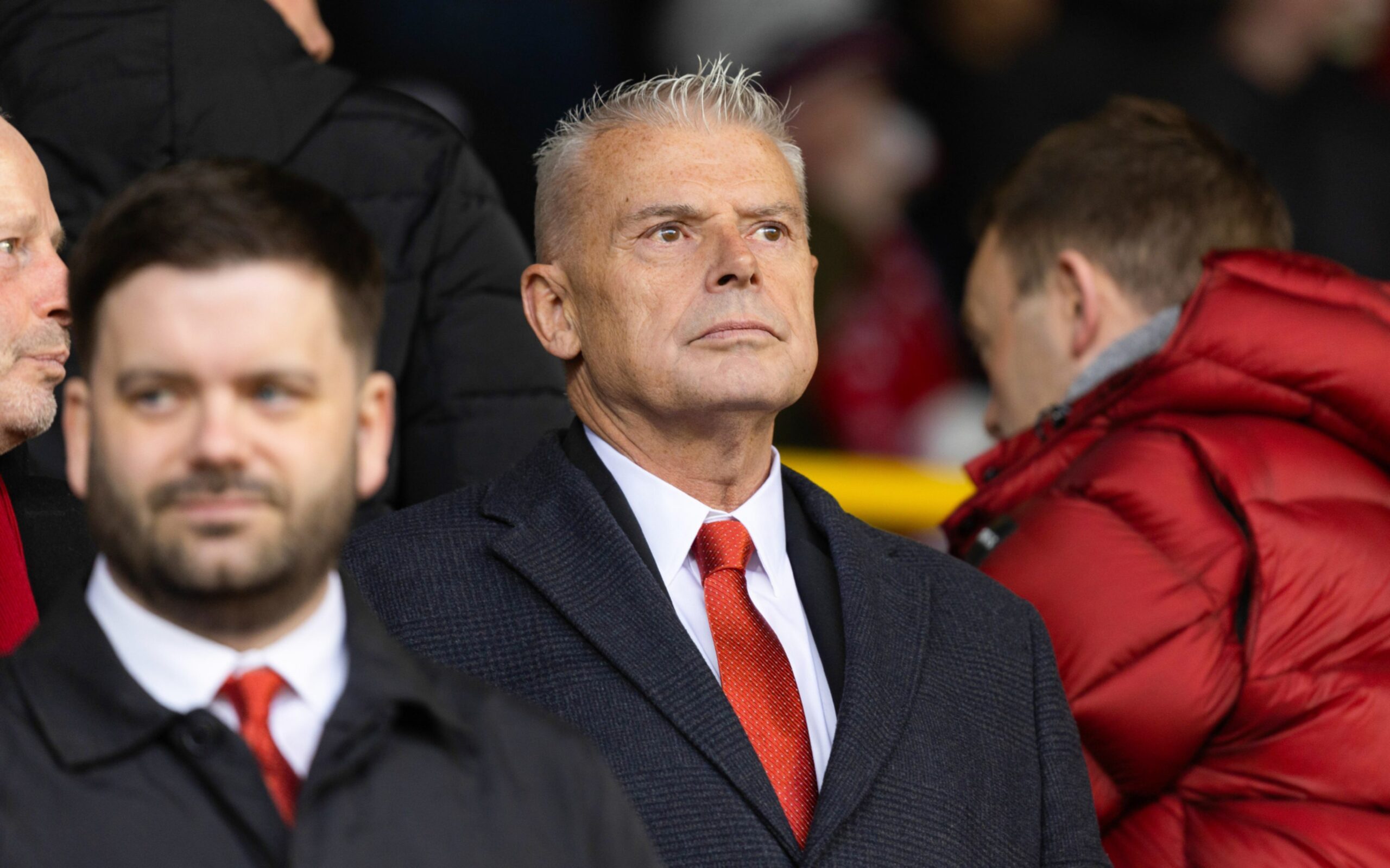 Aberdeen chairman Dave Cormack at Pittodrie during the 3-1 Scottish Cup defeat of Kilmarnock.