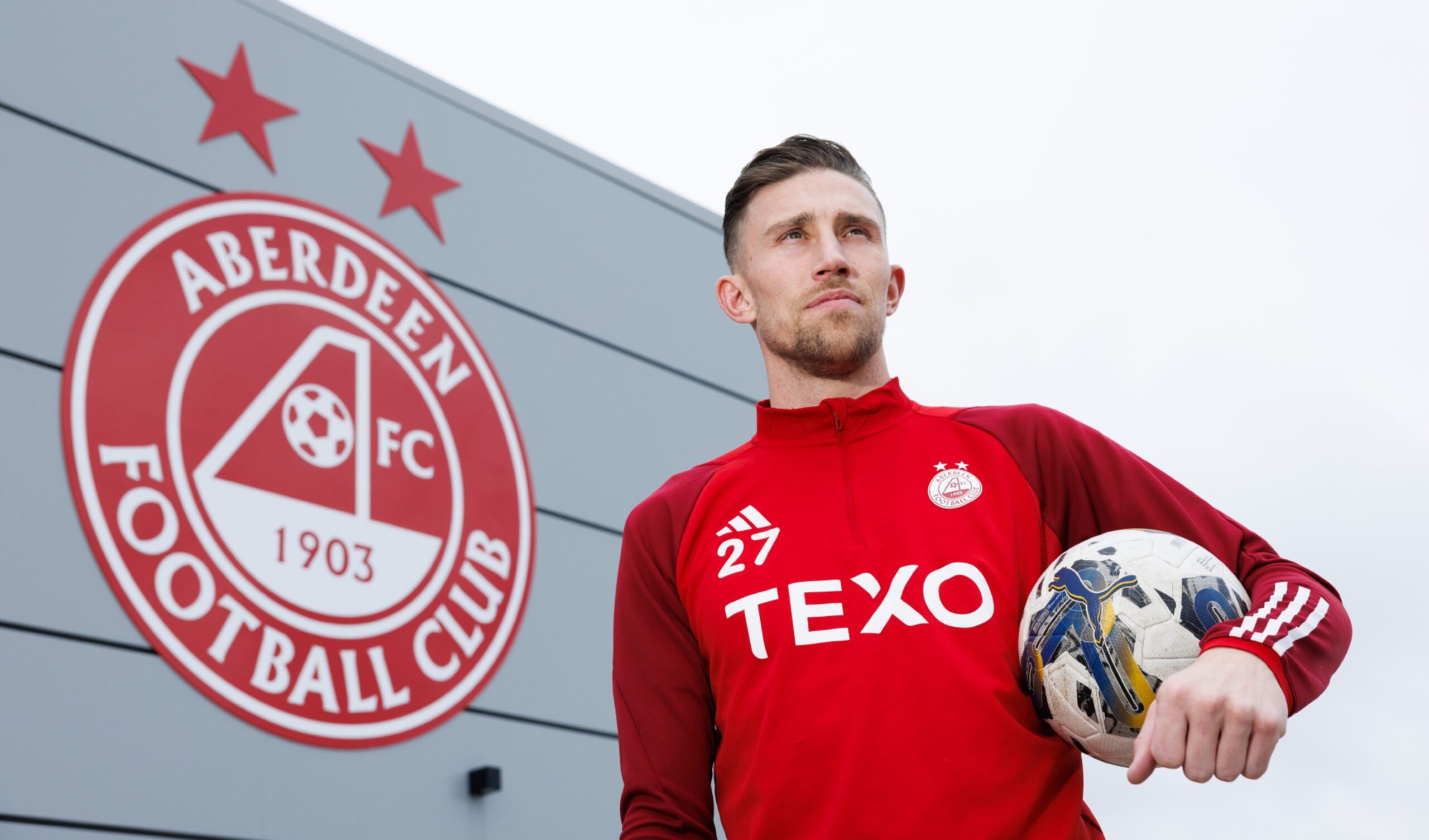 Angus MacDonald pictured at Aberdeen's Cormack Park training complex. Image: SNS 