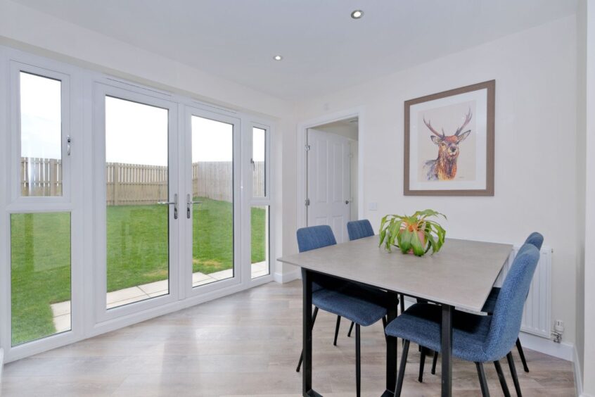 Dining space in the house for sale in Newtonhill.