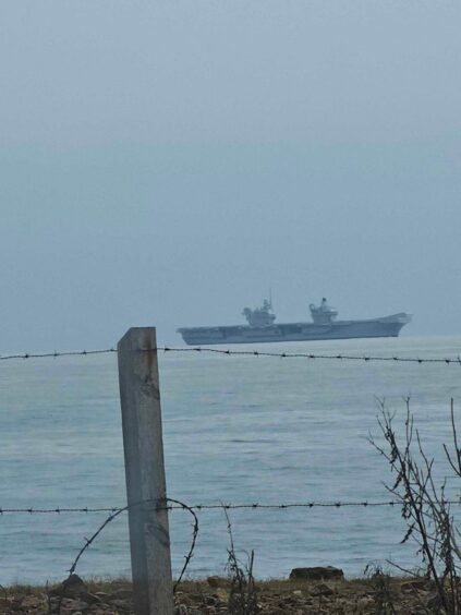 Peterhead LIve shared pictures of the warship.