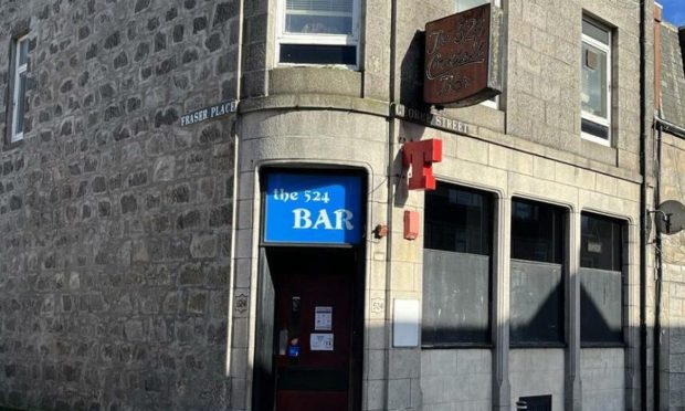 The 524 Bar on George Street, Aberdeen, is up for sale. Image: Christie & Co