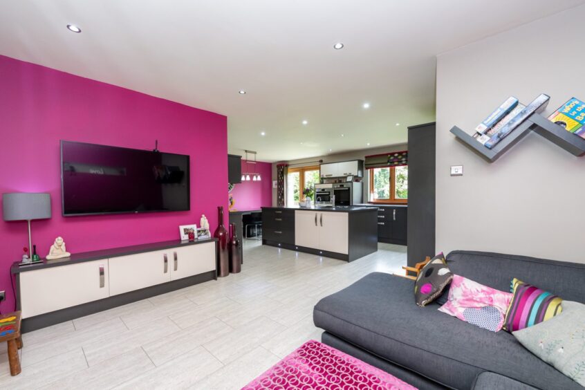 Bright family space in the house for sale in Ellon