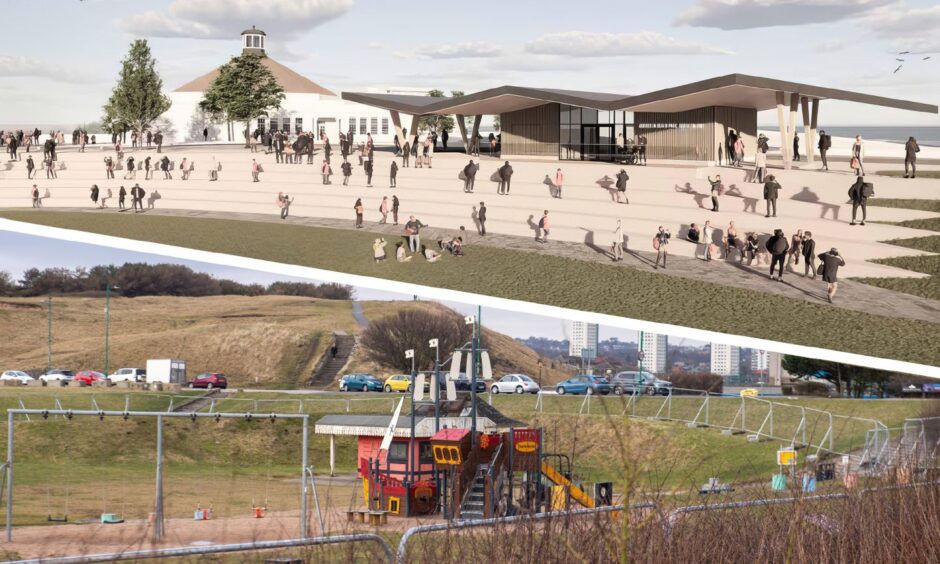 A visualisation of how a planned amphitheatre at Aberdeen beachfront could look. Image: Aberdeen City Council