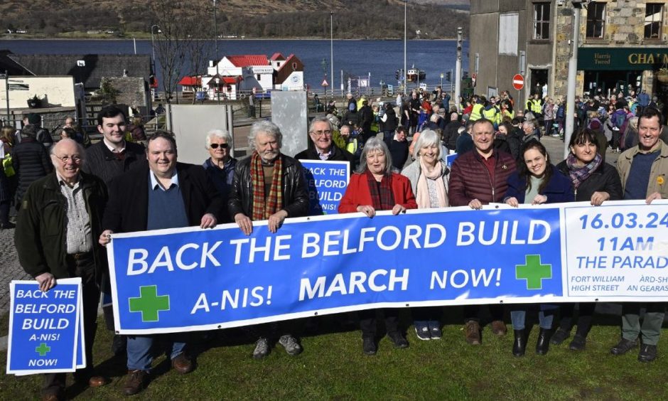 Fort William protest for Belford Hospital