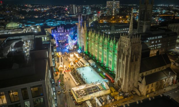 Aberdeen Christmas Village will return next month. Image: Aberdeen Inspired