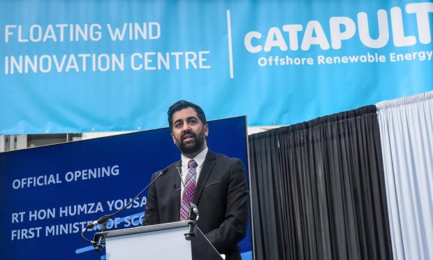 Humza Yousaf opens the new Floating Wind Innovation Centre in Aberdeen.