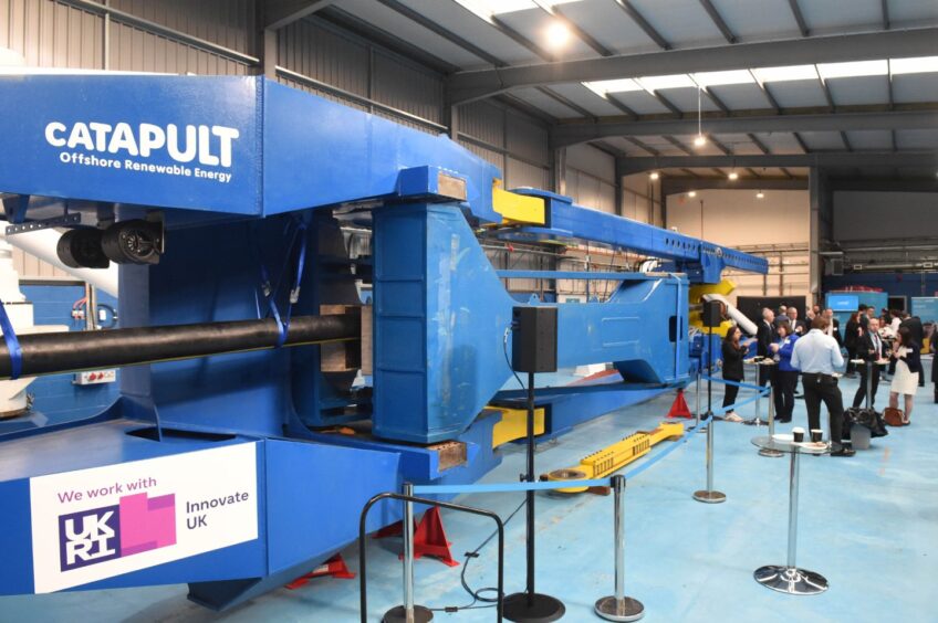 Cable installation equipment specialist Osbit showcased its "first-of-a-kind" cable fatigue test rig at the launch of the new Floating Wind Innovation Centre. 