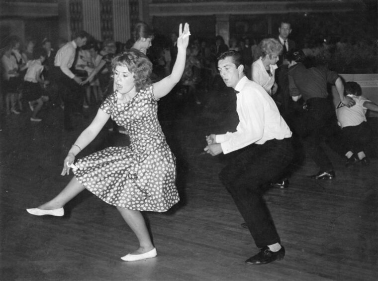 Couple dancing The Twist - 1960s Aberdeen