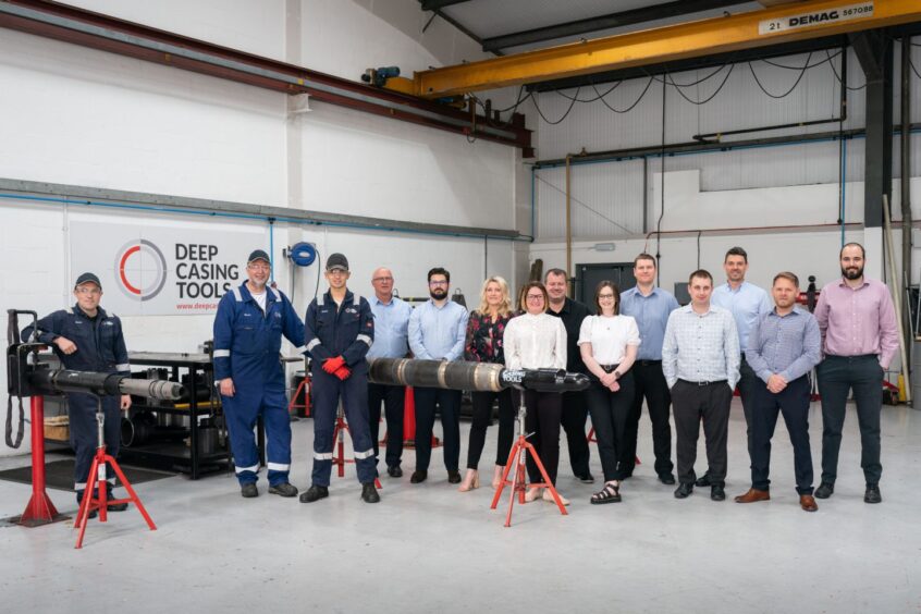 Some of the team at Deep Casing Tools. 
