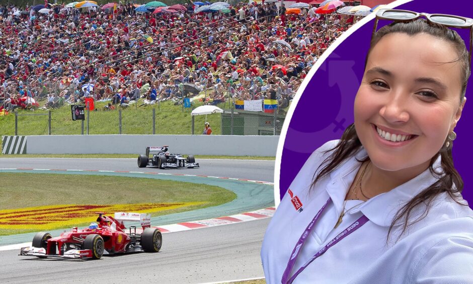 Erin Cornwell, 26, works as a production co-ordinator for Sky Sports, planning and delivering global coverage of each F1 race. Image: Shutterstock/Erin Cornwell
