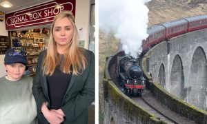 Maria Wilson has set up a petition urging people to 'get the Jacobite steam train back on track'. Image: Louise Glen/ DC Thomson Date