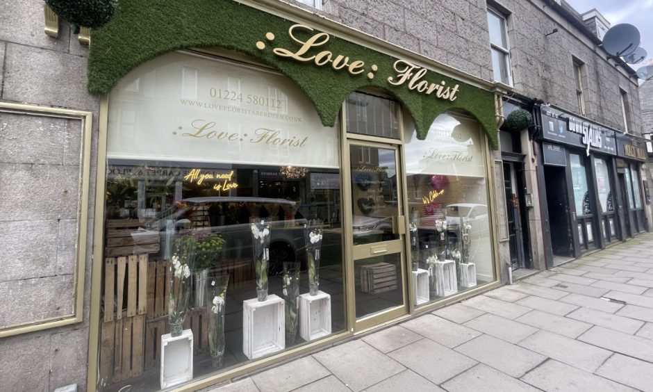 Love: Florist has been on Holburn Street for 21 years and has never seen it this "bad"