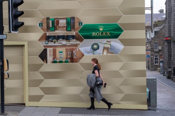 The new Rolex store will open in October. Image: Kenny Elrick/DC Thomson.