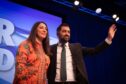 First Minister Humza Yousaf and his wife, Nadia El-Nakla. Image: Kenzie Gillies/DC Thomson