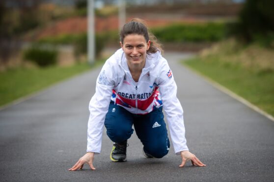 Zoey Clark gets on her marks to gear up for 2024 season. Image: Kath Flannery/DC Thomson