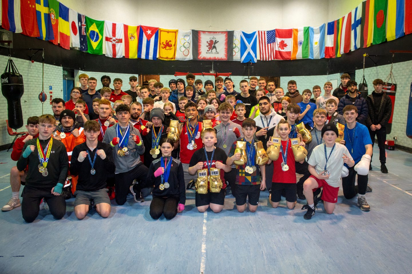 CAIN Boxing Club's rising ring stars. Image: Kath Flannery/DC Thomson