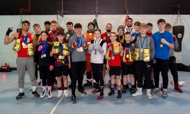 Cain Boxing Club's medal winners. Image: Kath Flannery/DC Thomson