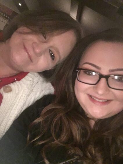 A selfie of Kirsty with mum Jan in 2018.