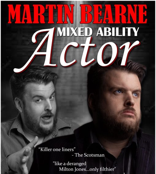 Martin Bearne poster for show Mixed Ability Actor. 