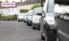 Pavement parking became illegal in Scotland in 2019, but enforcement of the law has been slow. Image: Mhairi Edwards/DC Thomson