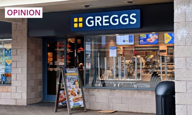 Greggs at Westhill shopping centre. Upsettingly, fans of the bakery chain were left to fend for themselves during its till outage on Wednesday. Image: Kath Flannery/DC Thomson